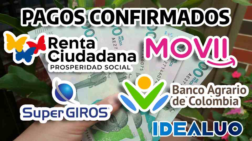 Renta ciudadana pagos banco agrario, movii, supergiros idealuo.com