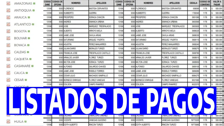 LISTADOS BENEFICIARIOS