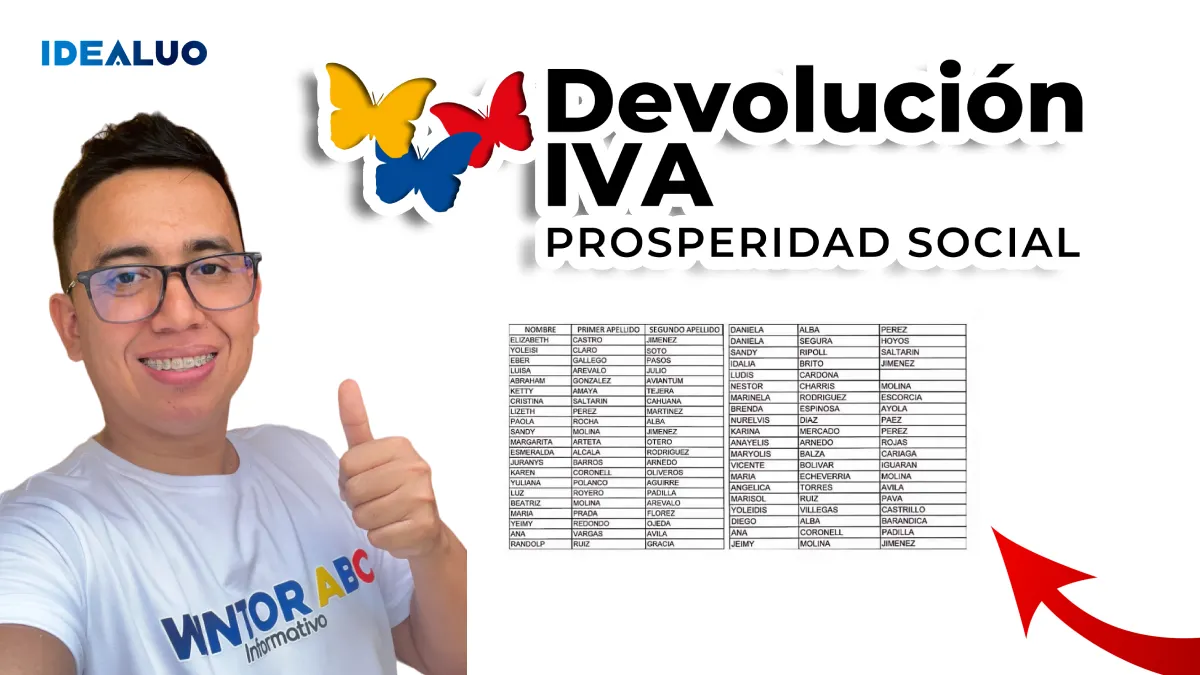 Listados de beneficiarios Devolución del IVA