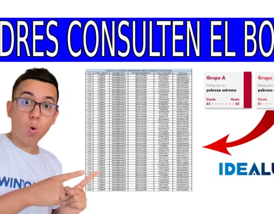 Madre consulta el bono