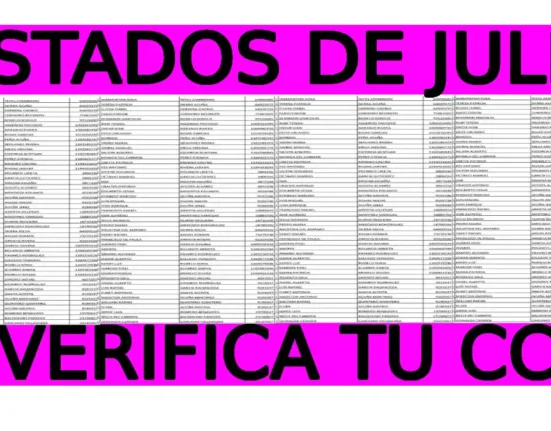 Mire usted los listados
