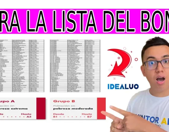 Mira la lista del bono