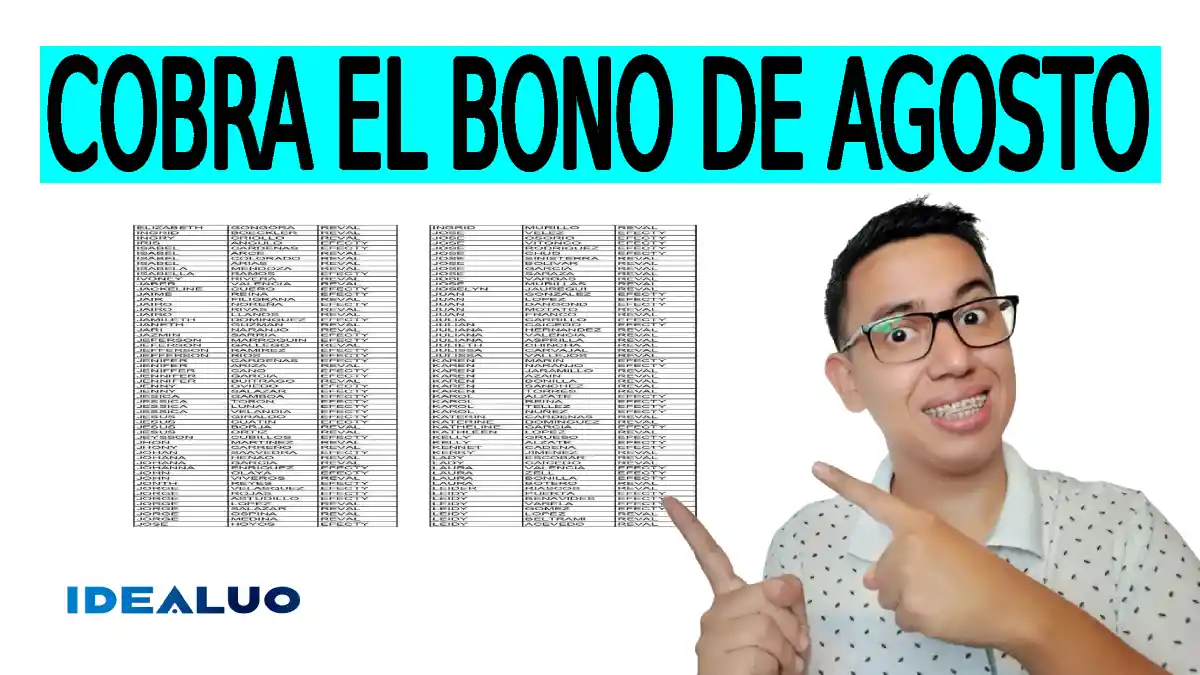 Cobra el bono de agosto