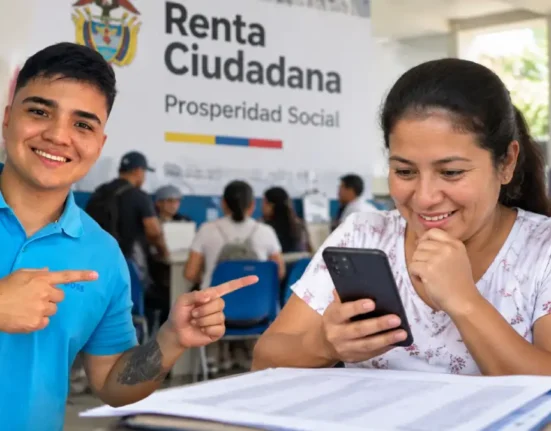 Mujer consulta información de los listados del cuarto ciclo de Renta Ciudadana septiembre 2026