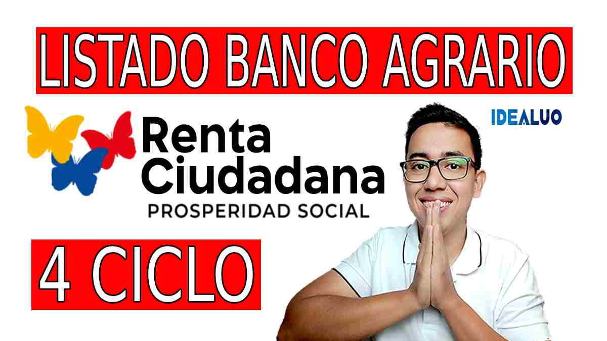 Listado de cobro banco agrario