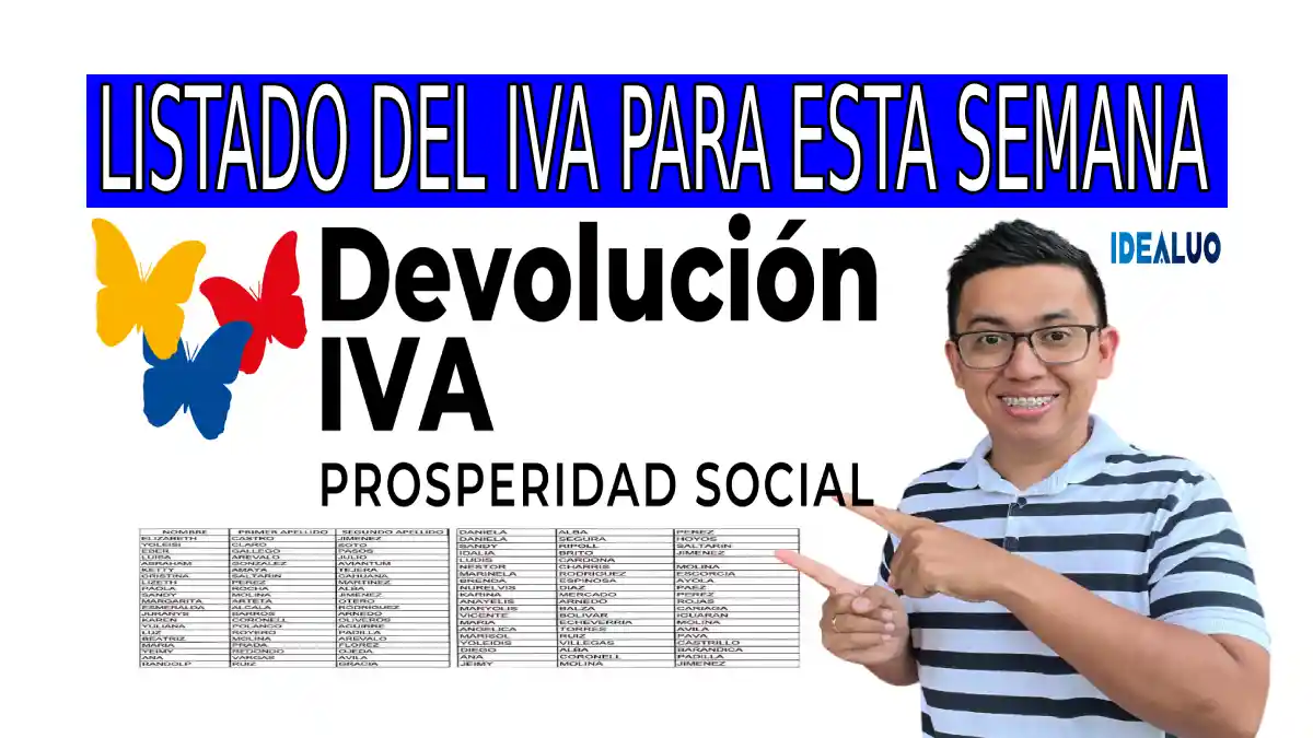 El listado del IVA para esta semana