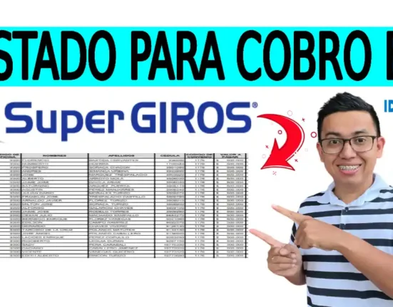 listado para cobro en supergiros