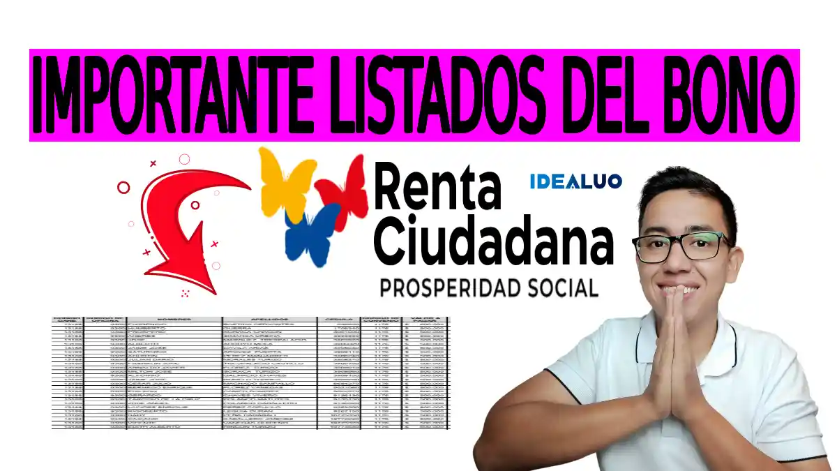 Listados del bono en septiembre
