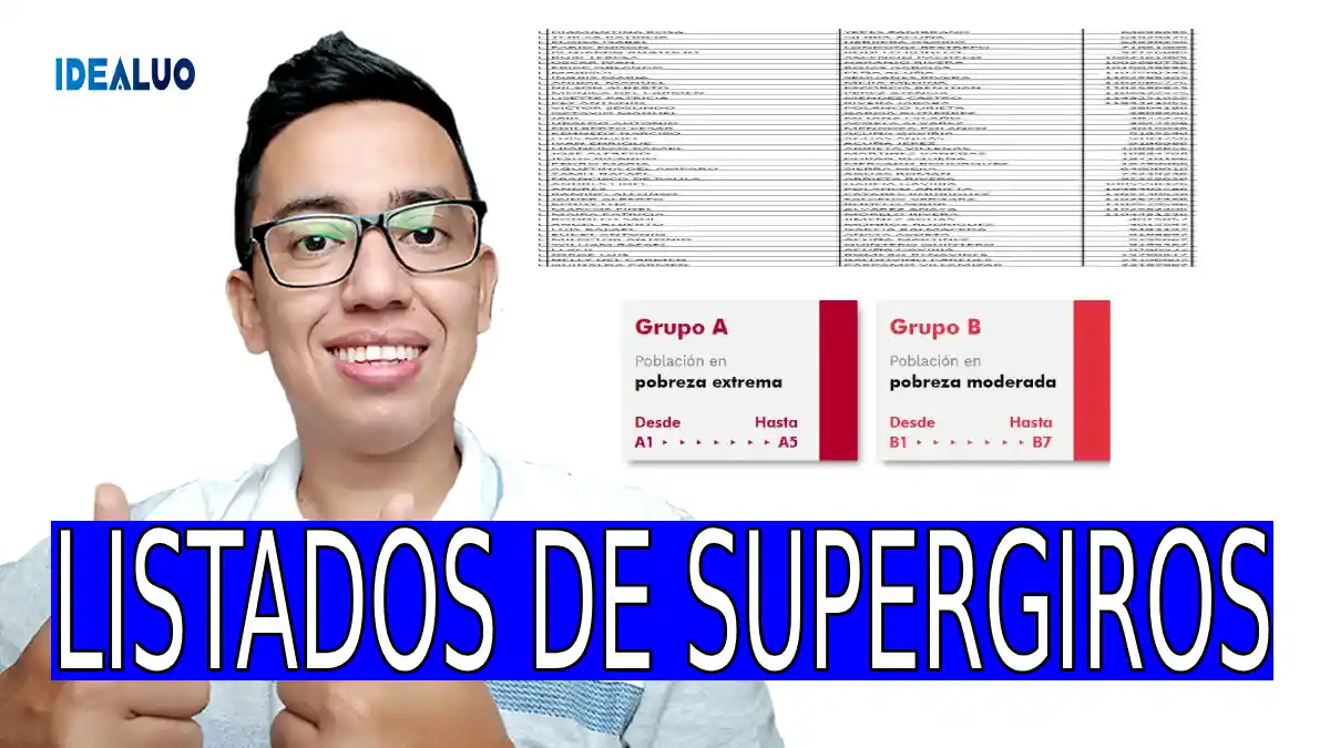 Listados de supergiros