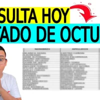 Consulta hoy el listado de octubre