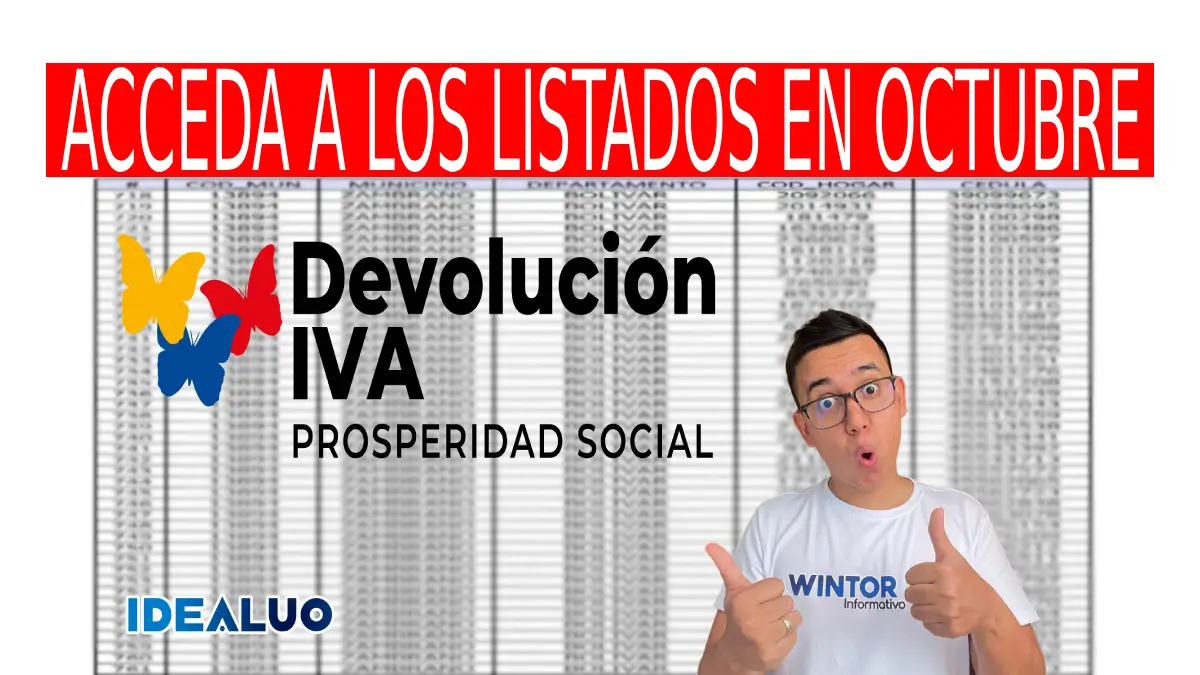 Acceda en octubre a los listados.