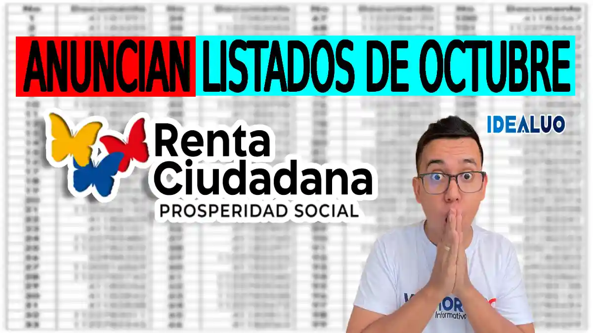 Anuncian listados de octubre