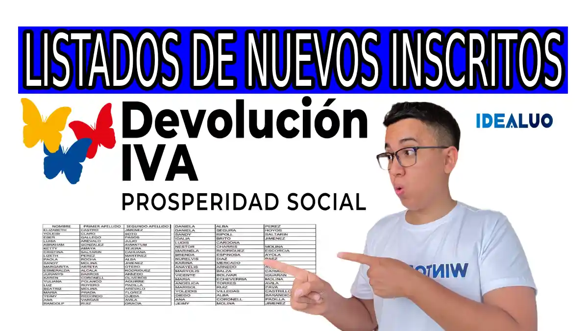 Listados de nuevos inscritos