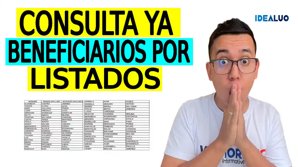 Estos son los beneficiarios en listados