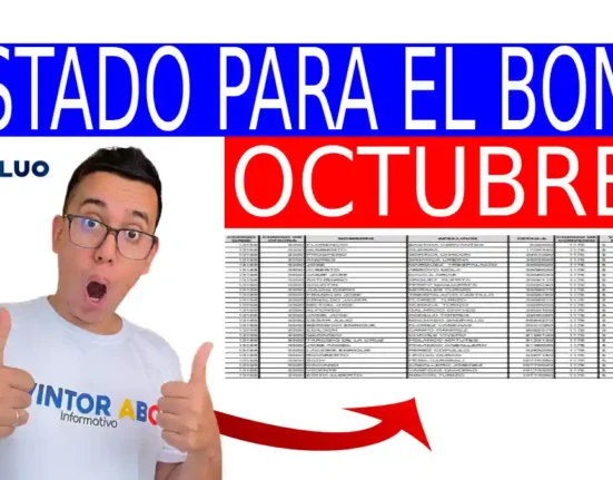 Listado para bono de octubre.