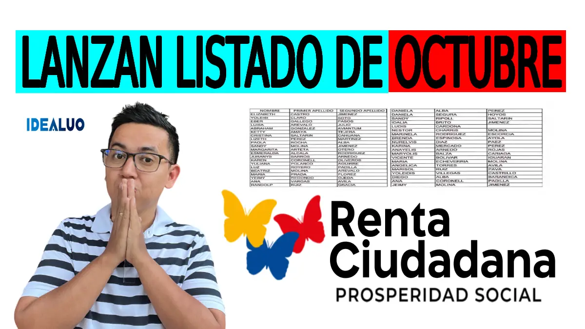 Lanzan listado de octubre