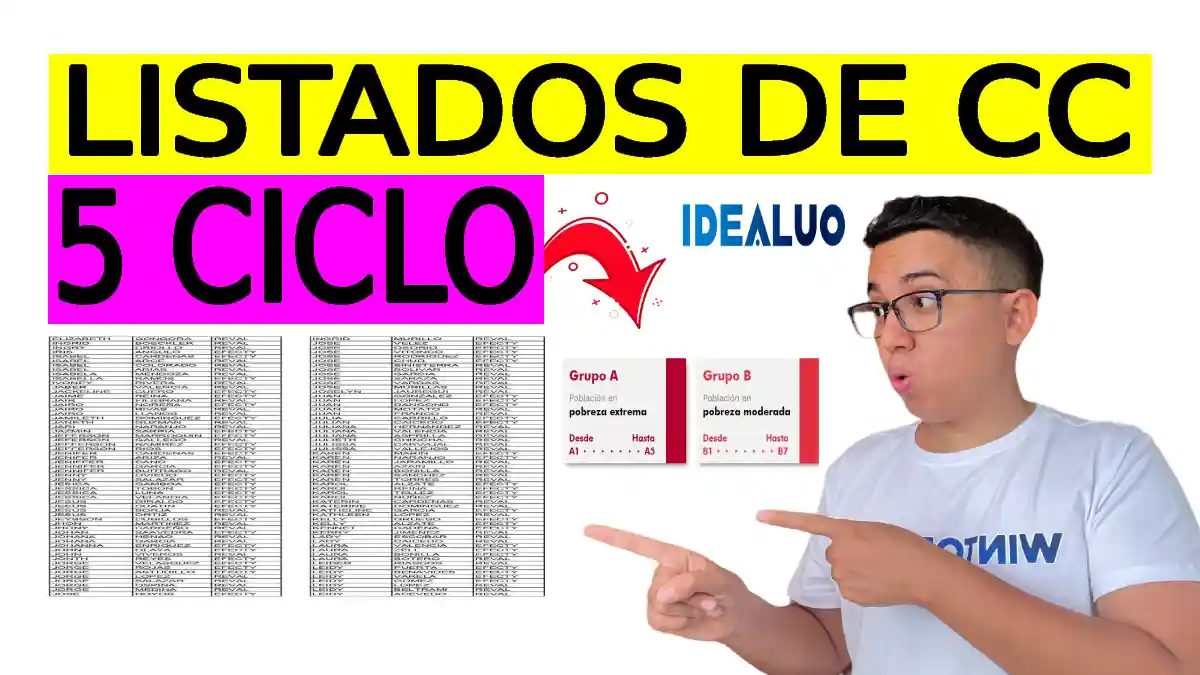 Listados de CC para bono 5 ciclo, consulta jefe de hogar. 1 Listados de CC para bono 5 ciclo