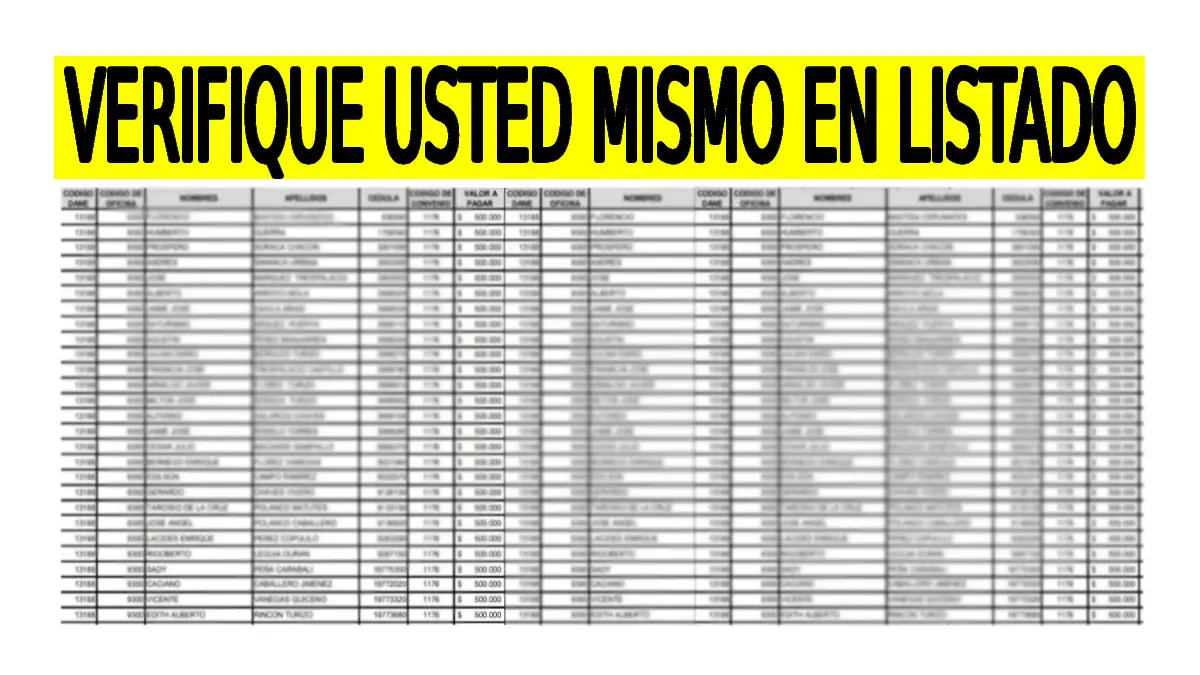 Verifique usted mismo en listado