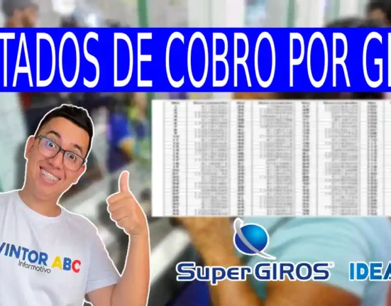 Listados de cobro por giro
