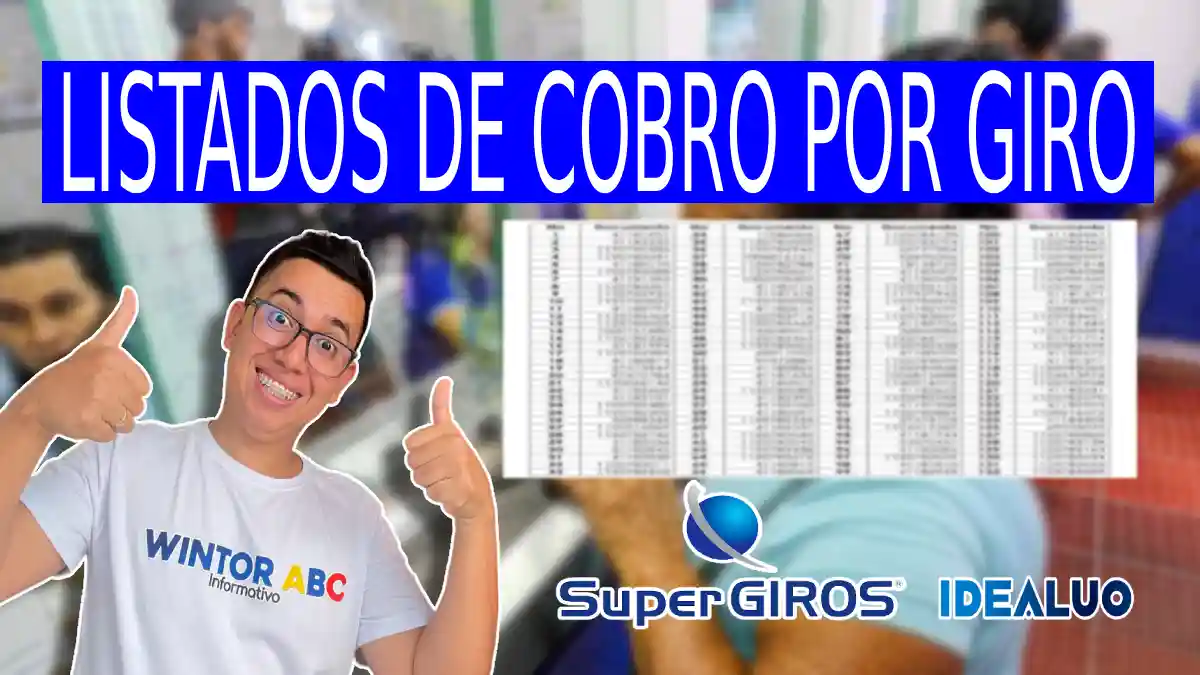 Listados de cobro por giro