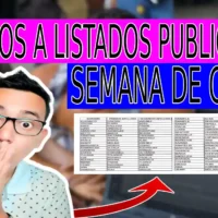 Atentos a listados publicados