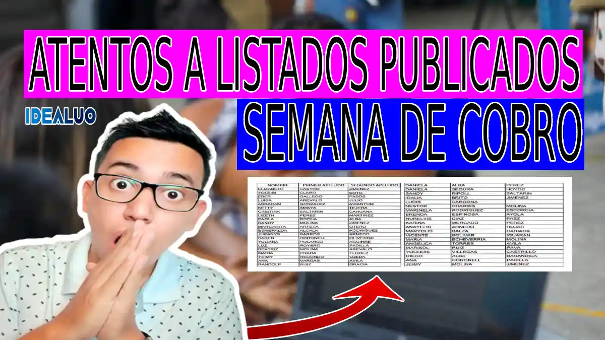 Atentos a listados publicados