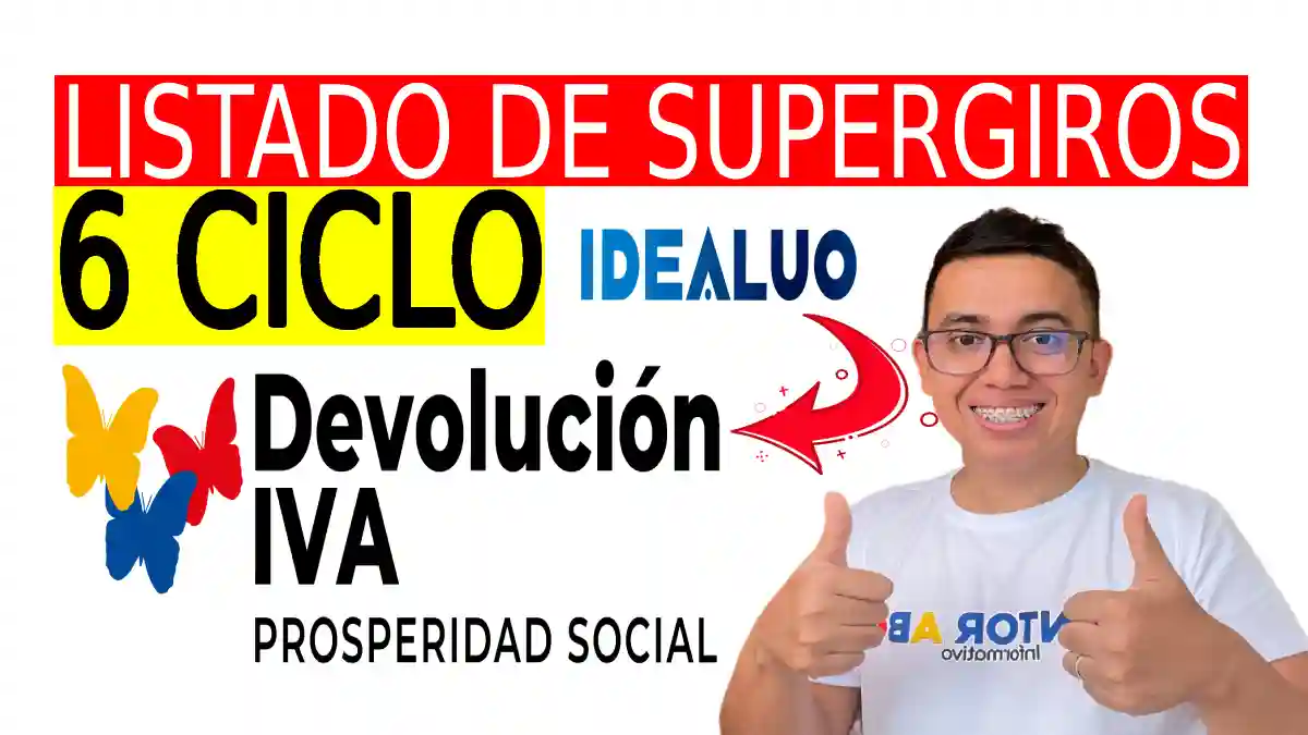 Listado de supergiros 6 ciclo