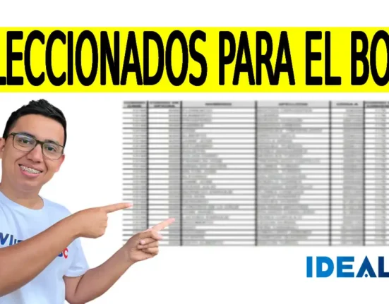 seleccionados para cobro del bono