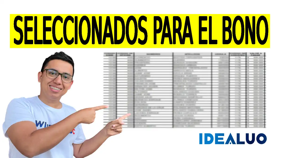 seleccionados para cobro del bono