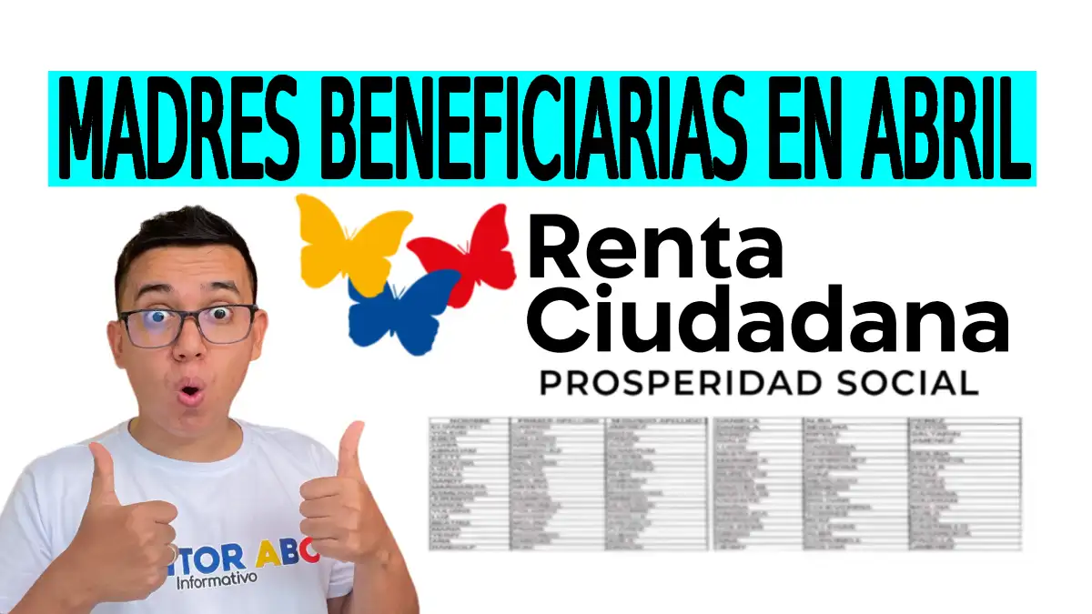 Madres beneficiarias en abril
