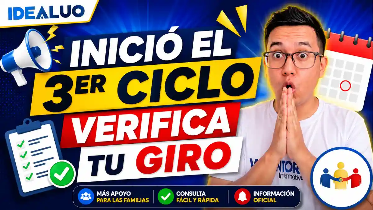 Inició el 3er ciclo verifica tu giro