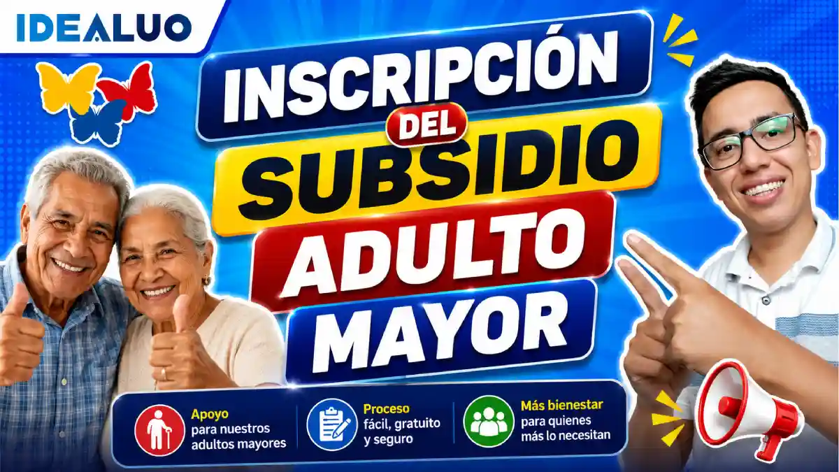 Inscripción del subsidio adulto mayor para cobro en junio 2026. 1 Inscripción del subsidio adulto mayor