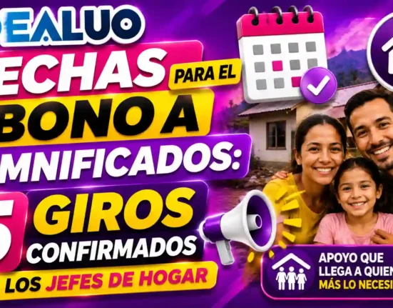 Fechas para el bono a damnificados