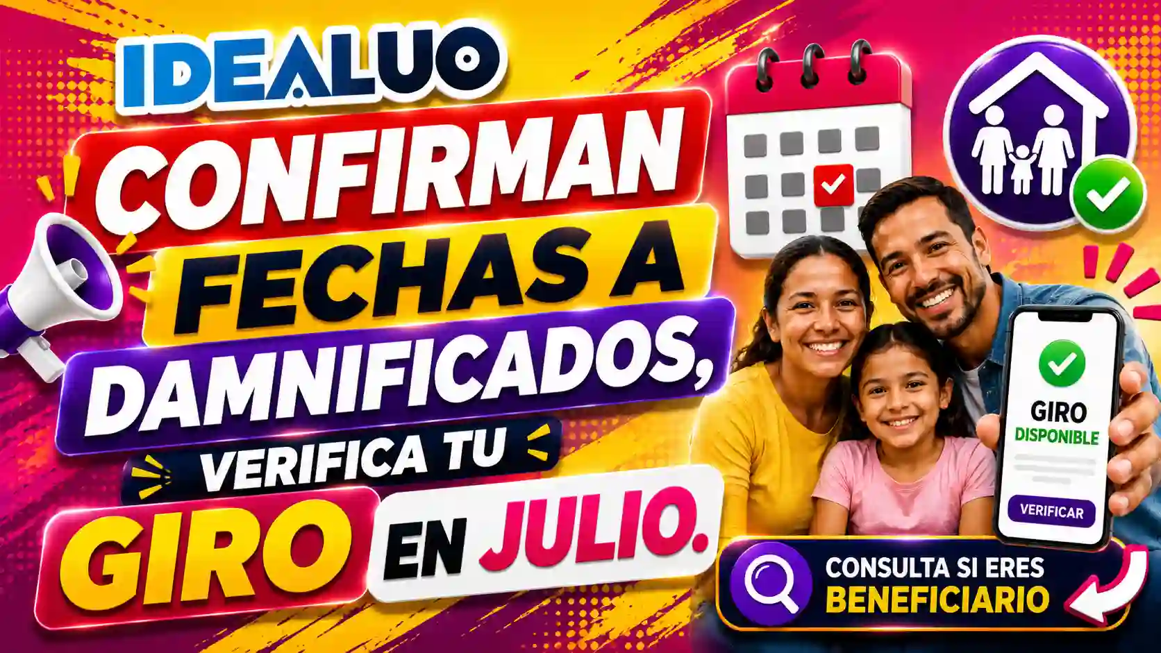 Confirman fechas a damnificados