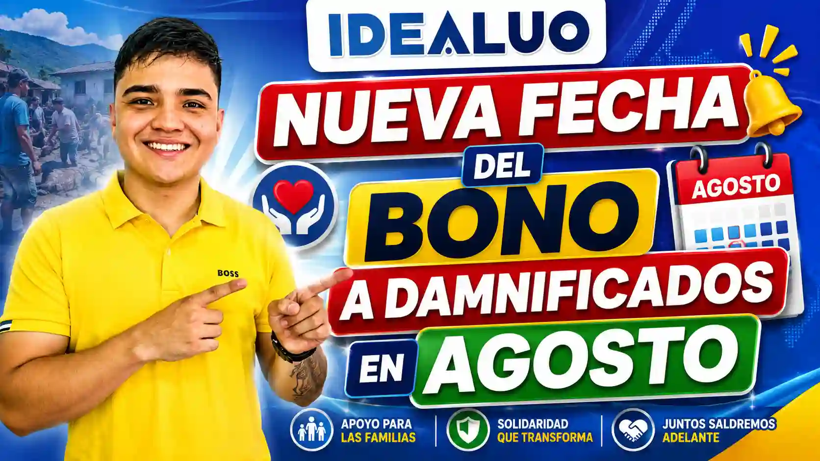 Nueva fecha del bono a damnificados en agosto, consulta el siguiente ciclo 2026. 1 Nueva fecha del bono a damnificados