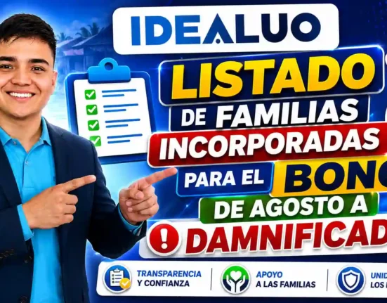 Familias incorporadas para el bono