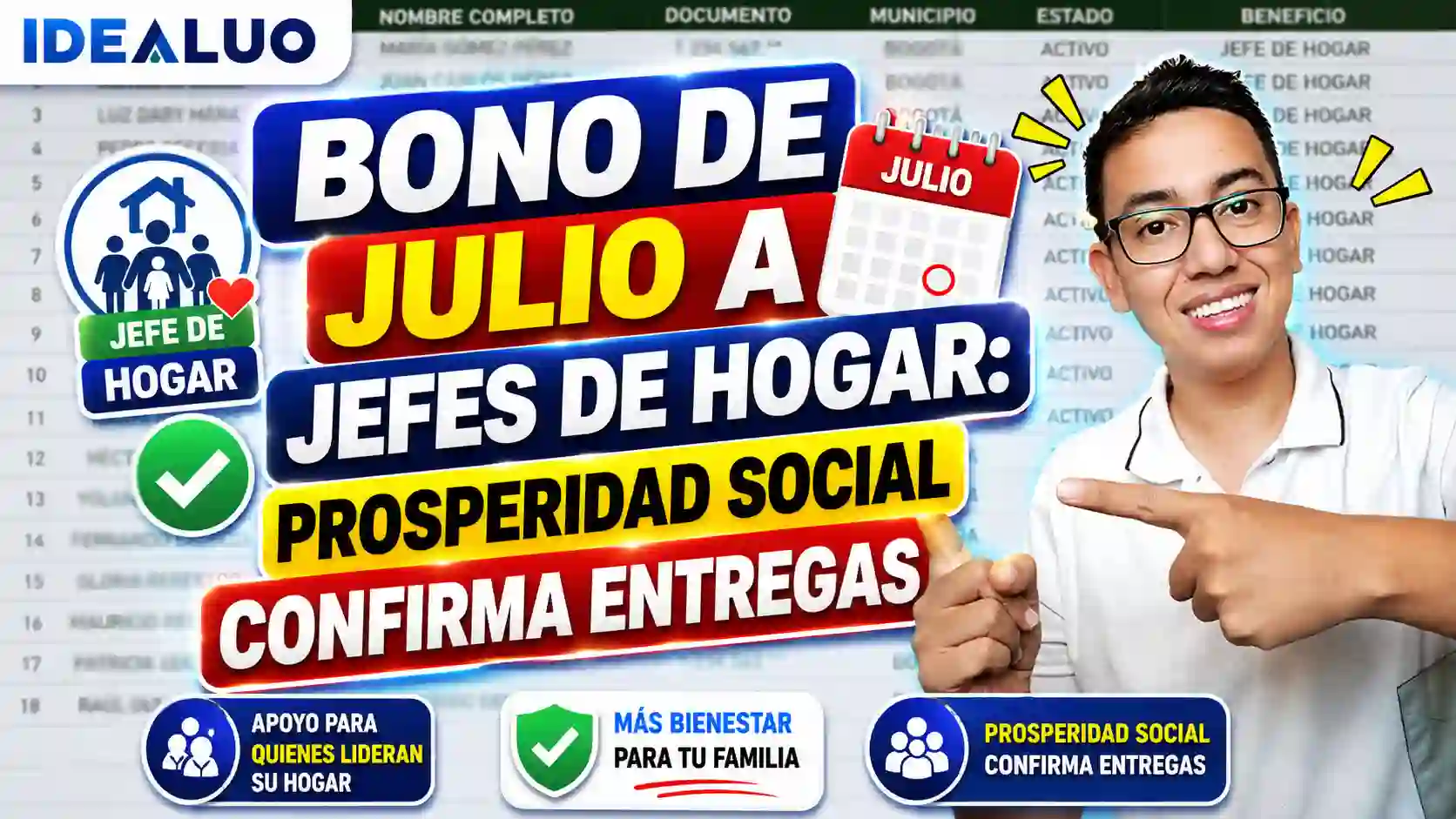 Bono de julio a jefes de hogar