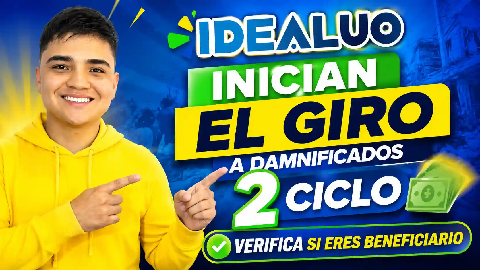 Inician el giro a damnificados 2 ciclo