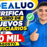 Verifica el giro de nuevos beneficiarios