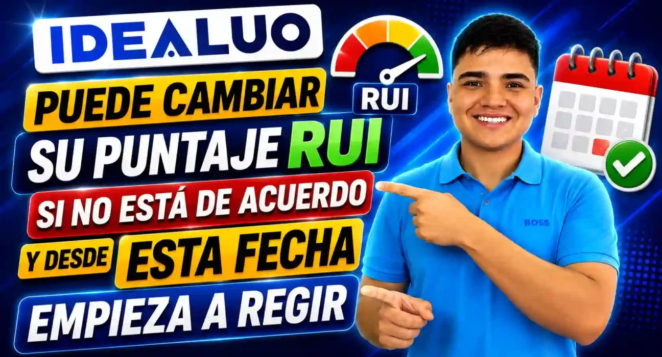 Puede cambiar su puntaje RUI