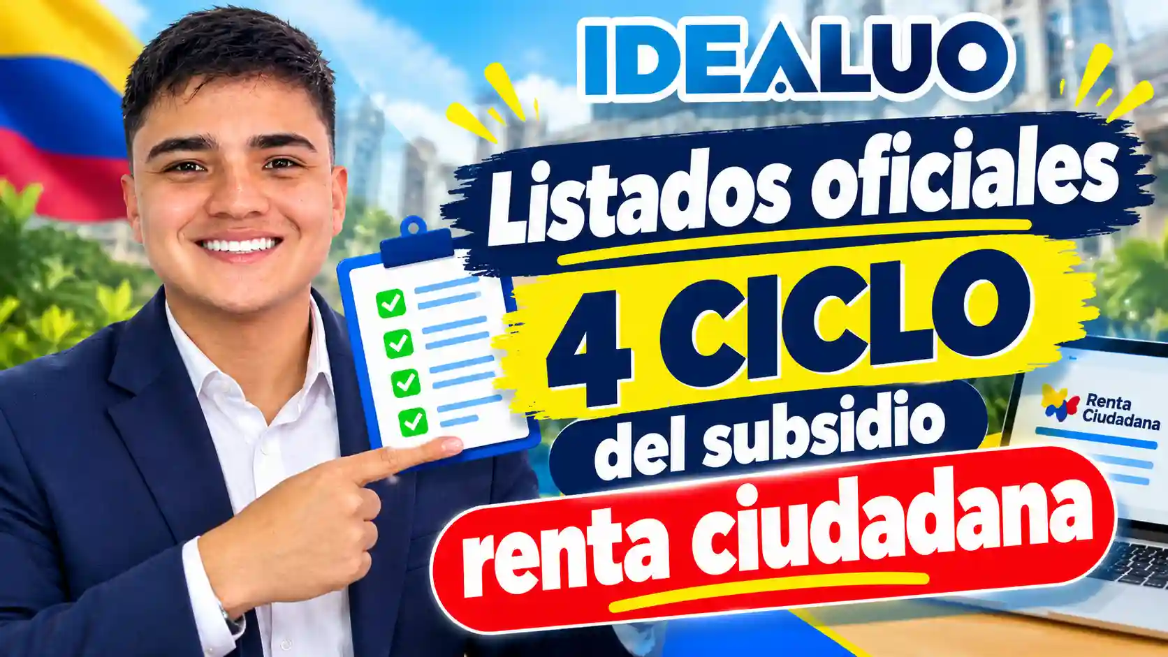 Listados oficiales 4 ciclo del subsidio renta ciudadana en septiembre 2026. 1 Listados oficiales 4 ciclo