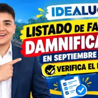 Listado de familias damnificadas